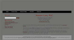 Desktop Screenshot of kazemlaw.com